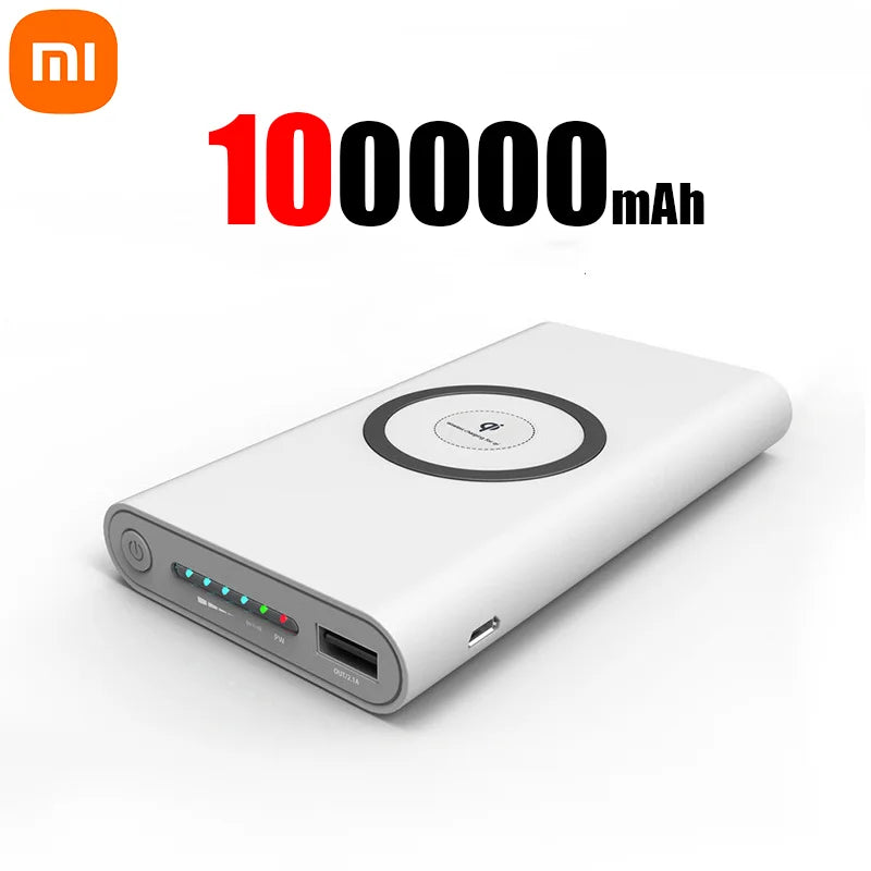Batería externa Xiaomi de 500.000 mAh, inalámbrica, bidireccional, de carga rápida, magnética, tipo C, para iPhone, Samsung y Xiaomi.