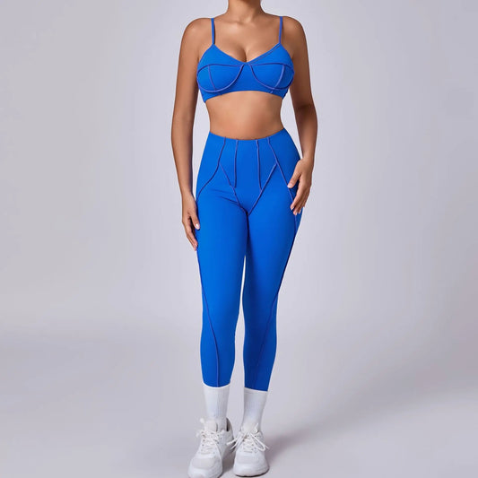 2025 New Yoga Set  2Pcs Sports Suit Women Sexy Workout Bra Suit Running Gym High Waist Legging Quick Dry Tight Yoga Clothing