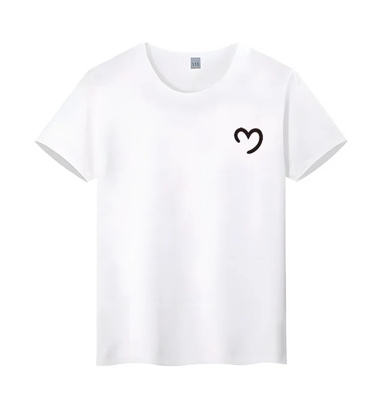 Ropa para niños 2025, artículo nuevo, camisa de manga corta con estampado de animales pequeños y algodón puro