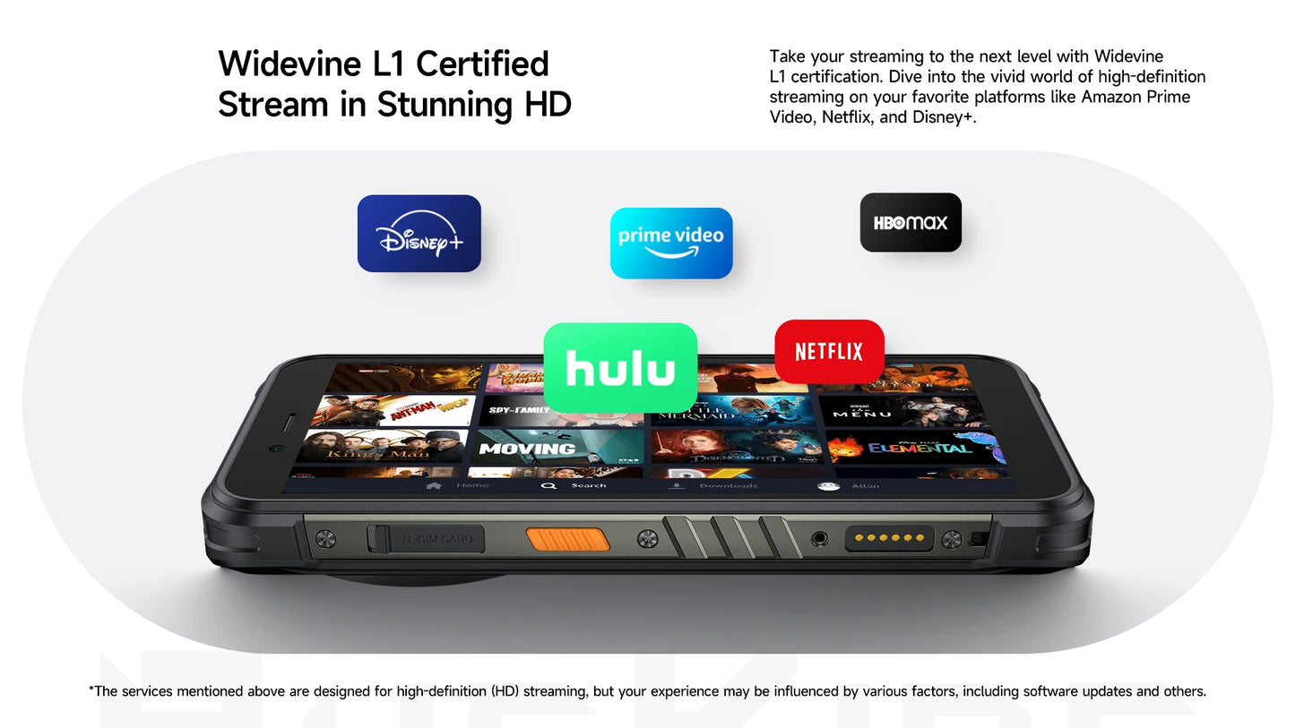 【Estreno mundial】Ulefone RugKing 4G Teléfono resistente Android 15 Hasta 16GB+256GB Smartphone resistente al agua 9600mAh NFC Versión global