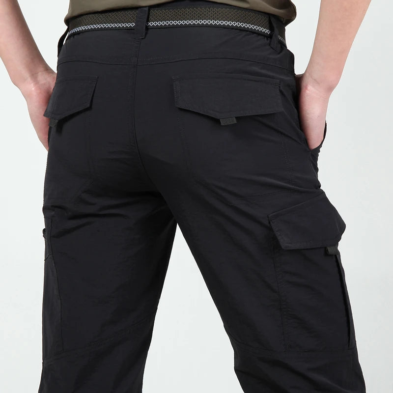 Pantalones de carga tácticos impermeables para hombre, pantalón largo militar, informal, transpirable, de secado rápido, para exteriores, nuevo modelo