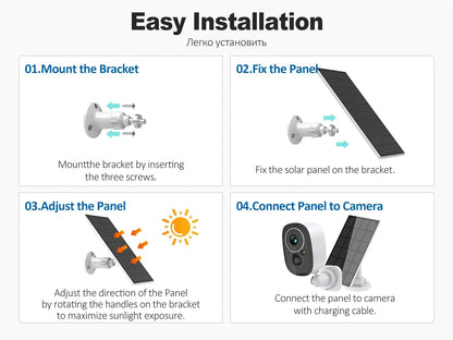 Cámara de seguridad exterior inalámbrica Tuya de 5 MP con WiFi y energía solar, batería de bajo consumo, sensor PIR de presencia, cámara IP de vigilancia a color para visión nocturna