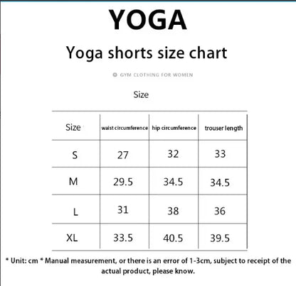 Fitness de verano, pantalones cortos de yoga exclusivos, pantalones de yoga cómodos y sexys, ejercicio, estiramiento, carrera, entrenamiento
