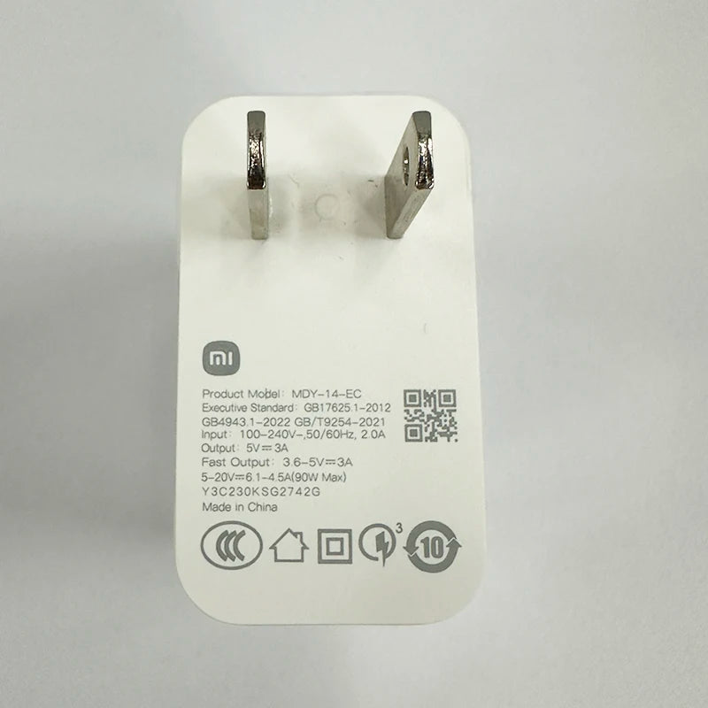 Xiaomi 90W Charger Fast Turbo Charging Wall Power Adapter 1M 6A Type C Cable Xiaomi Mi 15 14 Ultra Pro POCO X7 X6 Redmi Note 11T