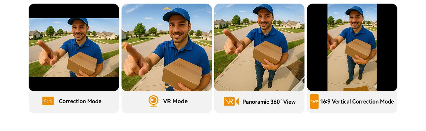 IMOU 4k Video Doorbell 3 with Chime fisheye lens Human Package Detection Rechargeable Battery Two-way Talk Waterproof 360° View