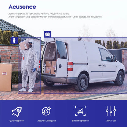 Cámara IP Hikvision ColorVu Smart Hybrid Light DS-2CD1383G2-LIU 4K 8MP con doble luz blanca y micrófono integrado.