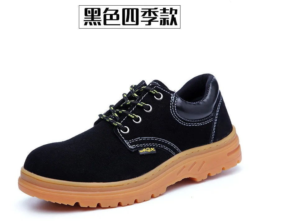 Calzado de seguridad laboral para hombres y mujeres. Antiaplastamiento, antiperforación, antideslizante y antiescaldaduras. Calzado de protección para soldadura eléctrica.