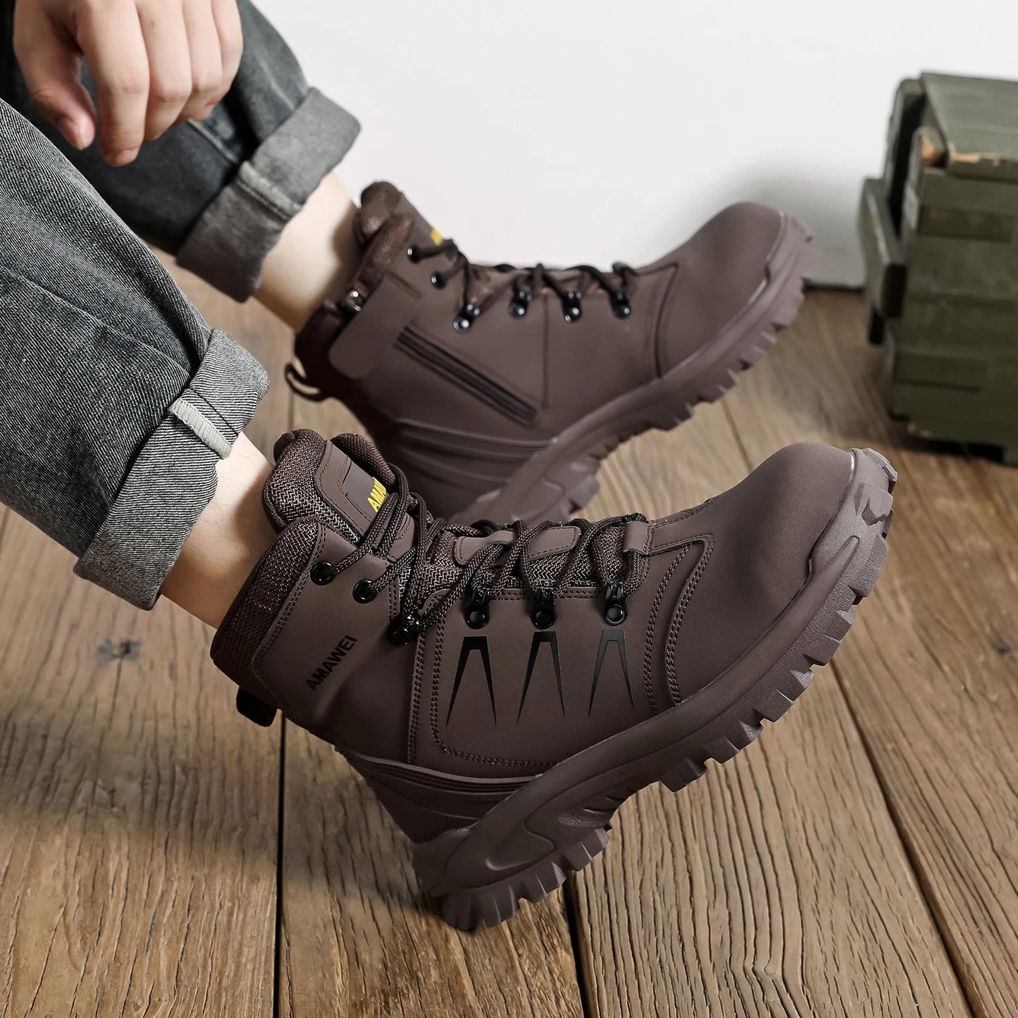 Zapatos de seguridad para el trabajo para hombres, zapatillas ligeras de trabajo protectoras, zapatos ligeros, zapatos transpirables, zapatos de trabajo antiperforación.
