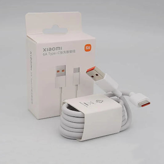Cable USB tipo C original de Xiaomi, 6 A, 120 W, 67 W, carga rápida turbo para Mi Poco X3, X4, X5, X6, X7, F5, F6, F7, M5, M6, M7 Pro, Redmi Note 13 y 14 Pro