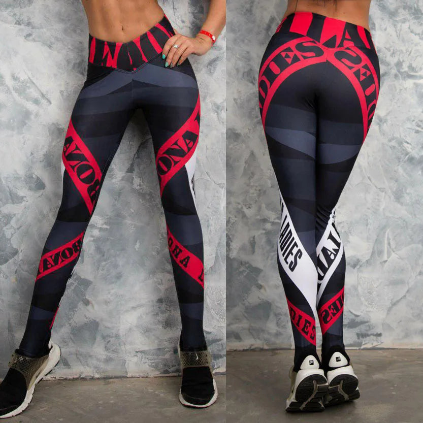 Pantalones de Yoga Impresos para Mujer, Mallas Deportivas Profesionales para Correr, Fitness, Gimnasio, Leggings Ajustados, Pantalones Tipo Lápiz.