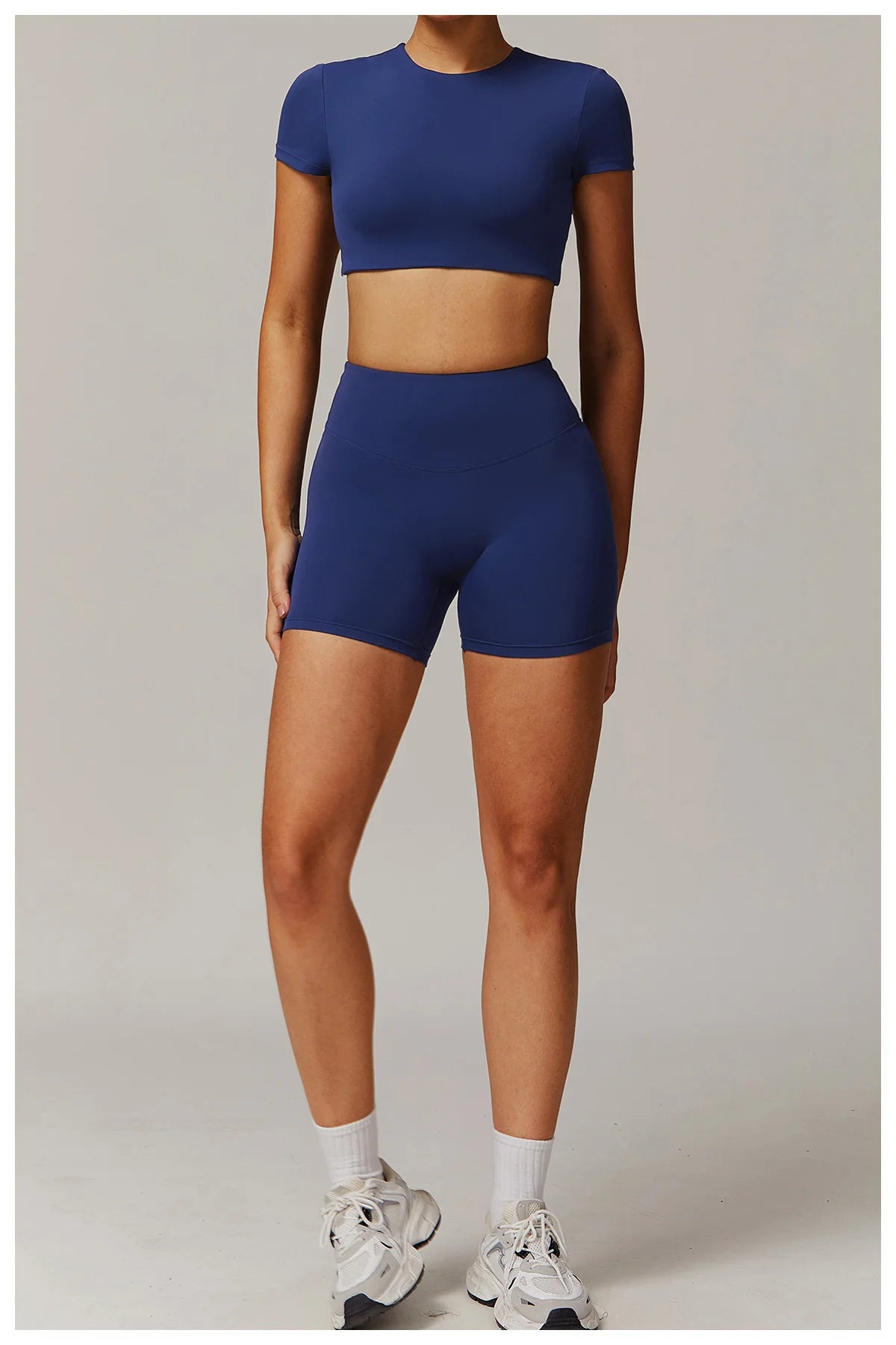 Women's Tracksuit 2PCS Yoga Sets Sportswear Workout Fitness Long Sleeved Sports Bra High Waist Leggings Gym Clothing Sports Suit