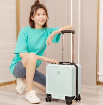 Equipaje Maleta clásica sencilla, mini maleta compacta de mano, maleta con contraseña, maleta con ruedas