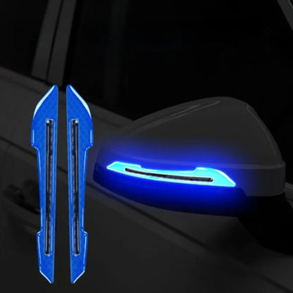 Pegatinas reflectantes para coche, cinta de advertencia anticolisión, pegatina protectora sin dejar rastro, advertencia en el espejo retrovisor exterior del coche.