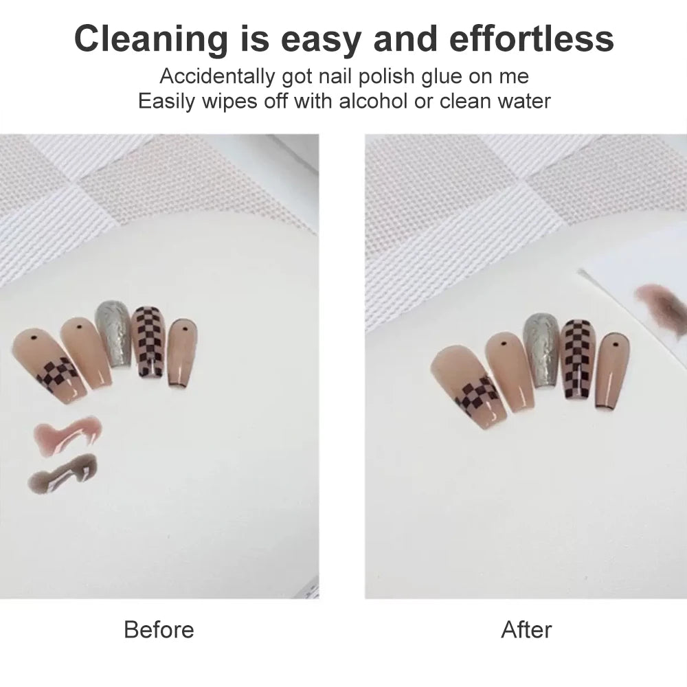 Herramienta para el cuidado de las manos con diseño de uñas, de cuero, suave, cómoda y resistente al desgaste, desmontable.