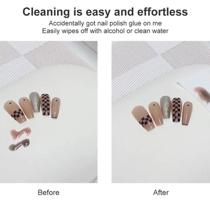 Herramienta para el cuidado de las manos con diseño de uñas, de cuero, suave, cómoda y resistente al desgaste, desmontable.