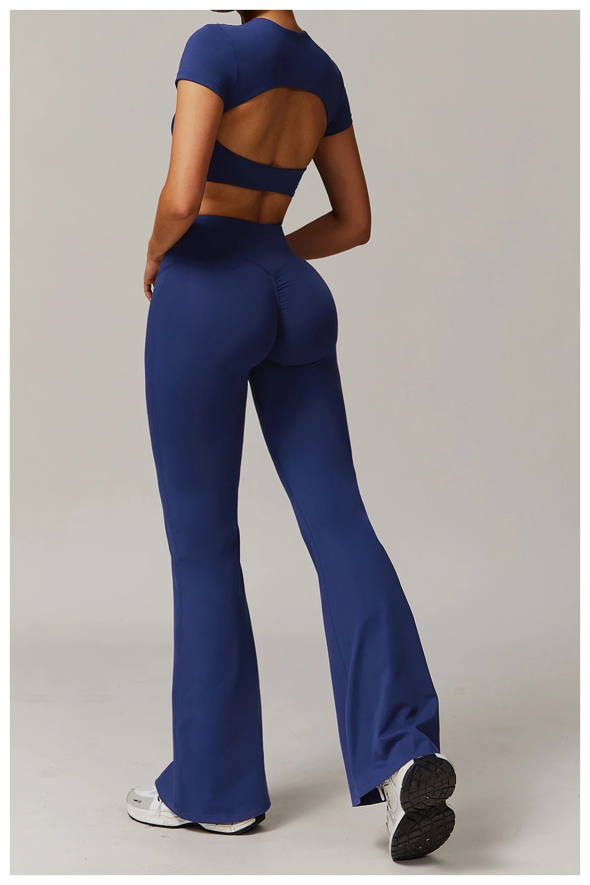 Women's Tracksuit 2PCS Yoga Sets Sportswear Workout Fitness Long Sleeved Sports Bra High Waist Leggings Gym Clothing Sports Suit