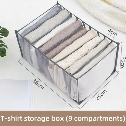 Organizador de ropa, pantalones, ropa, vaqueros, caja de almacenamiento, armario, organización de ropa interior, sujetador, calcetines, compartimento, caja, armario