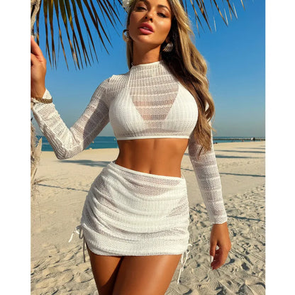 2025 Bikinis sexys Trajes de baño femeninos Trajes de baño de cuatro piezas para mujer Trajes de baño de playa Trajes de baño Conjunto de bikini brasileño Bañista de piscina