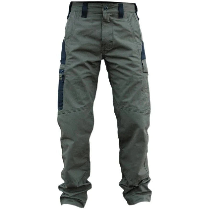 Pantalones cargo para hombre, pantalones de trabajo con múltiples bolsillos, pantalones tácticos casuales, ropa de abrigo para hombre, pantalones rectos resistentes al desgaste para otoño e invierno.