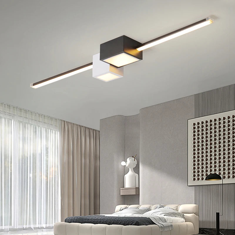 Lámparas de techo LED, iluminación interior, decoración del hogar, dormitorio, armarios, sala de estar, estudio, cocina, pasillo, techo, luz nórdica