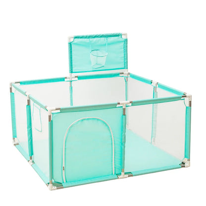Parque infantil para bebés Corralito con tubos de acero gruesos, parque de juegos para niños, valla de actividades, caja de pelota, corralito