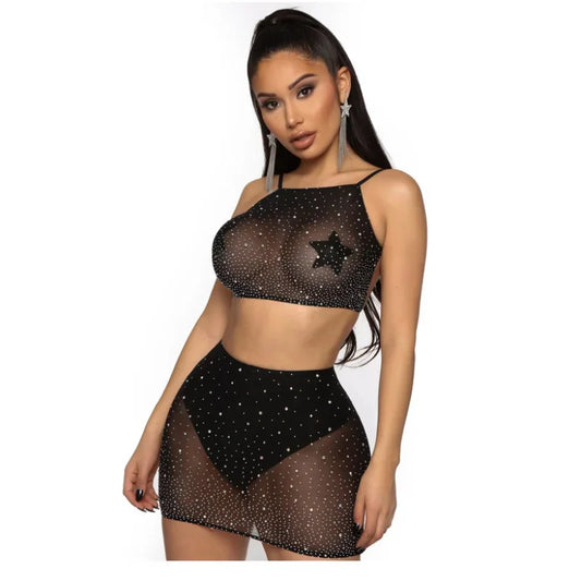 Ropa interior sexy, conjunto de osito de peluche, medias de red, cuerpo de club de taladro caliente, mujer, medias de red sexy huecas, medias, lencería erótica