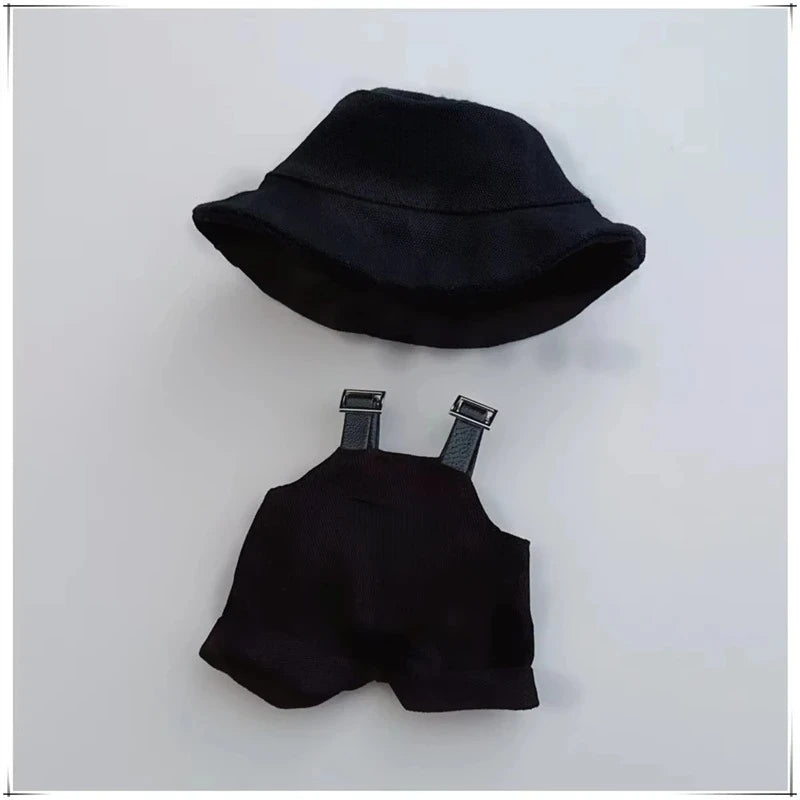 Para Labubu 15-17 cm v1v2 Conjunto de accesorios de atuendo Mini sombrero mono decoración ropa pequeña juguetes para niños regalo de cumpleaños