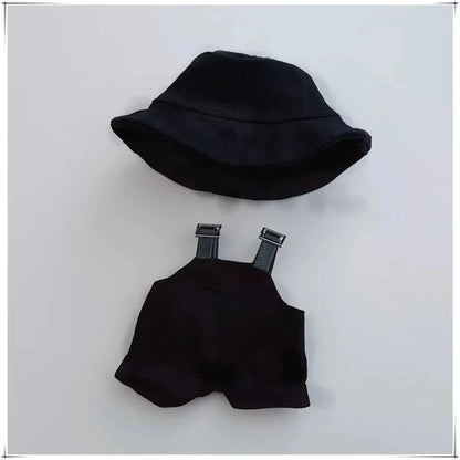 Para Labubu 15-17 cm v1v2 Conjunto de accesorios de atuendo Mini sombrero mono decoración ropa pequeña juguetes para niños regalo de cumpleaños