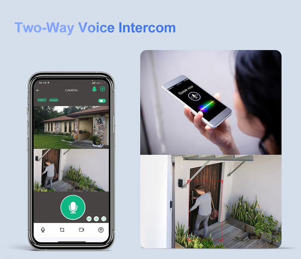 Cámara solar LS VISION 4K de 8 MP para exteriores con doble lente, 4G/WiFi, doble pantalla, zoom óptico 4X/10X, seguimiento humanoide y cámara de seguridad PTZ.
