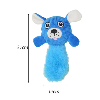 Juguete chirriante con forma de animales para perros pequeños, peluches, juguetes interactivos para masticar, accesorios para jugar con cachorros malteses.