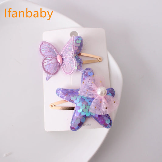 Lindos accesorios para niños, pinzas para el pelo para bebés y niños pequeños, broches a presión BB, pasadores de mariposa, tocados de flores para niñas.