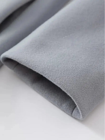 Abrigo holgado y cómodo para primavera y otoño. Gabardina ajustada, estilo drapeado, informal.