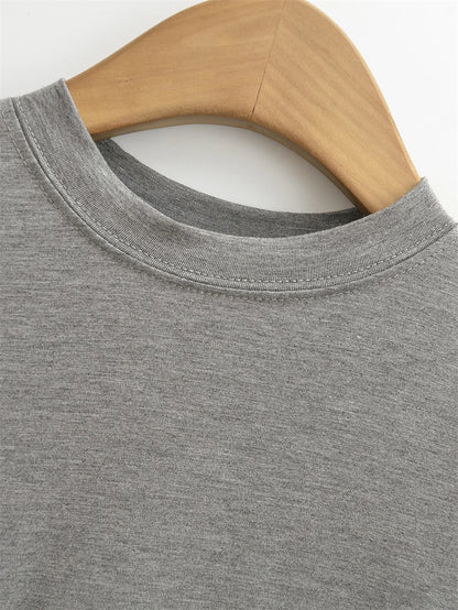 Camiseta informal de alta calidad para mujer, blusa sexy ajustada de manga corta, tendencia de moda, ropa lisa, tops Y2K, 2024