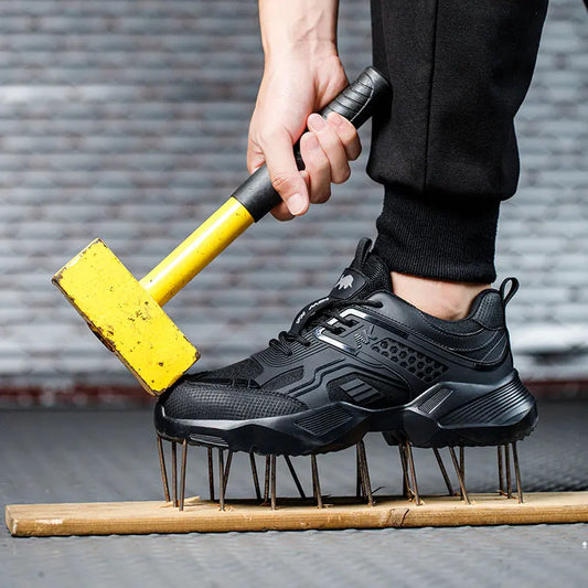 Zapatos de seguridad para hombre, nuevos zapatos de trabajo con punta de acero, zapatillas de trabajo a prueba de pinchazos, calzado de protección para hombre, botas de trabajo para hombre, botas de seguridad.
