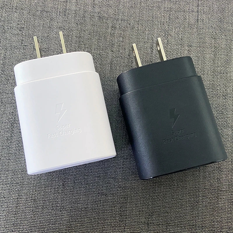 Adaptador de pared superrápido EP-TA800 de Samsung con carga rápida y cable USB-C de 100 cm para Galaxy Note 10, 20, S22, S21 Ultra, S10+, A55 y A15 Plus.
