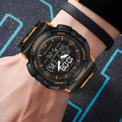 Relojes LIGE nuevos para hombre, 50 m resistentes al agua, reloj con alarma, reloj hombre, pantalla LCD dual, reloj de pulsera de cuarzo, deportivo militar, para hombre.
