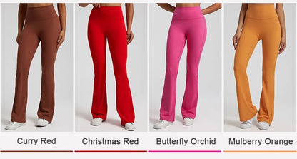 Buttery Soft High Waist Flare Leggings No Front Seam Workout Yoga Flared Pants Full Length Gym Sport Leggings Women Tights
