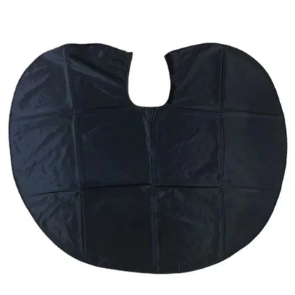Capa de tela para teñir el cabello, corta, cuadrada, negra, impermeable, para peluquería, peluquería, corte de pelo, capa de tela para peluquería.