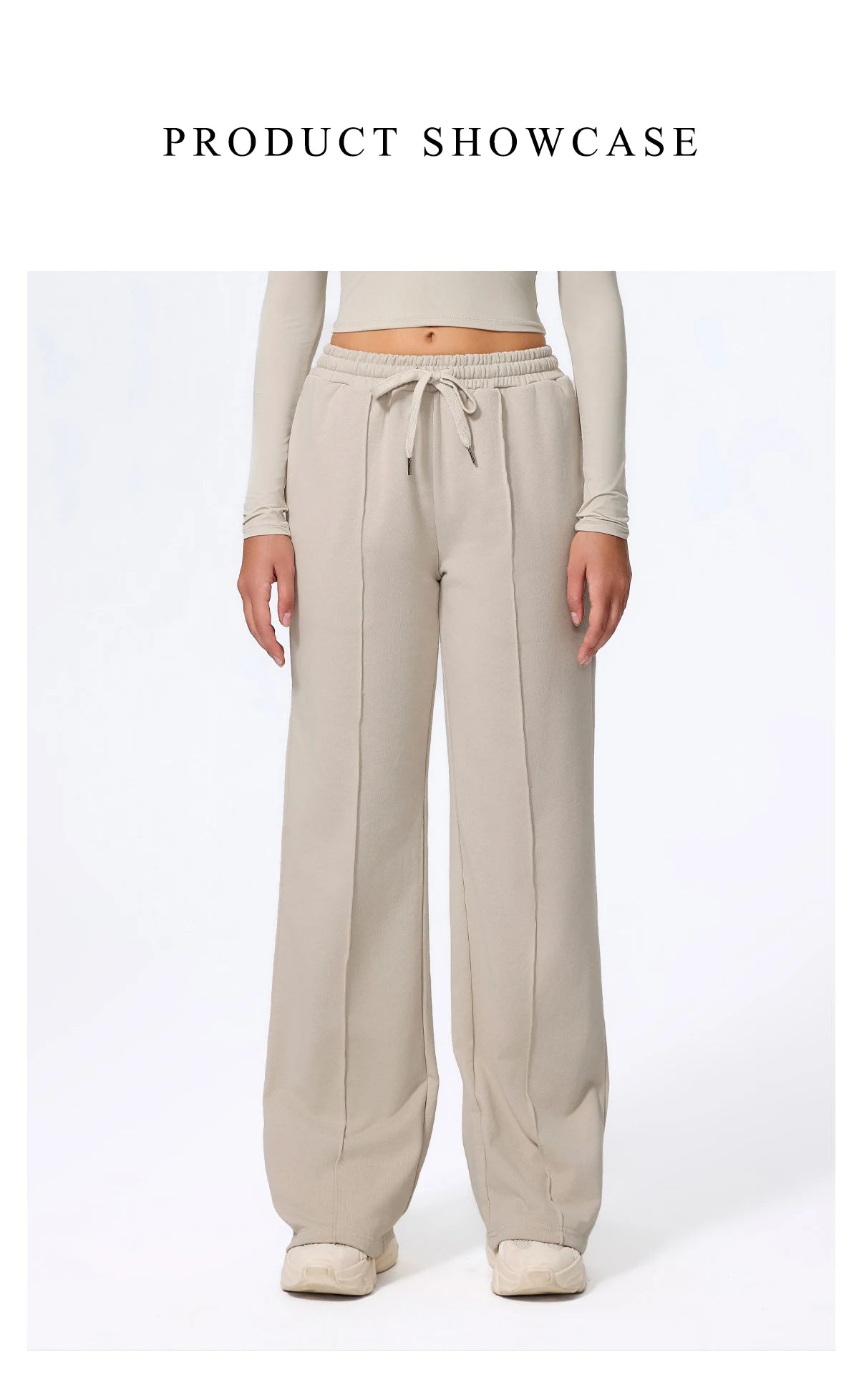 Pantalones largos de yoga para mujer, cálidos para invierno y otoño, para gimnasio, entrenamiento, estilo holgado, deportivos, de cintura alta, con cordón ajustable.