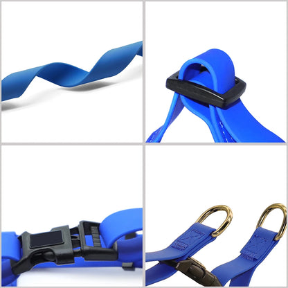 Arnés de PVC para perros, chaleco para exteriores, correa para el pecho para perros pequeños, medianos y grandes, impermeable