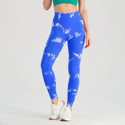 Pantalones de yoga sin costuras, gruesos, ajustados, de talle alto, deportivos, teñidos en lana, con efecto melocotón en los glúteos, largos y ceñidos, para hacer ejercicio.