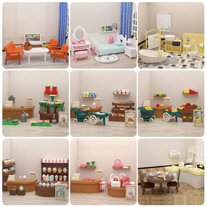 Minisupermercado, juegos de compras, casa de muñecas, muebles, accesorios, juguetes educativos intelectuales para niños, juguetes de interacción familiar.