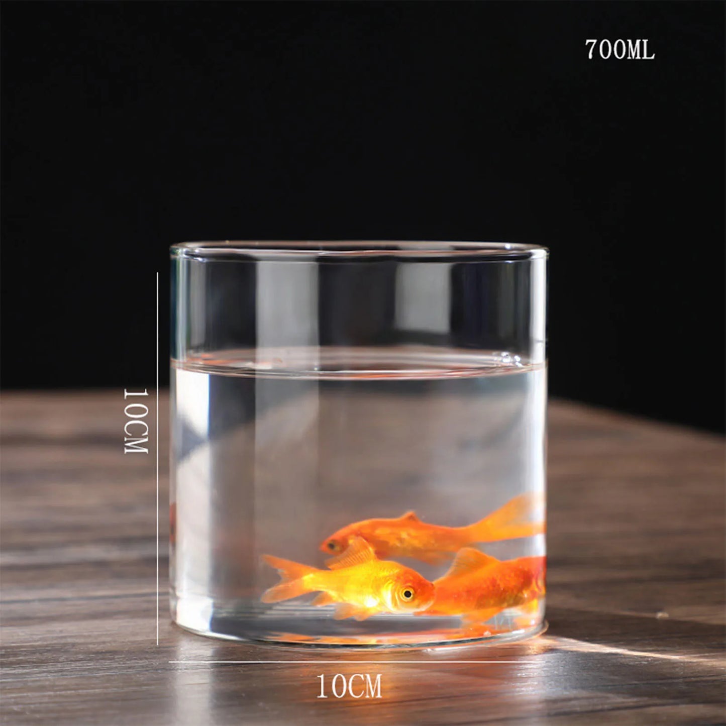 Maceta de vidrio para escritorio con plantas hidropónicas, florero de vidrio transparente, florero cilíndrico para dormitorio, decoración del hogar