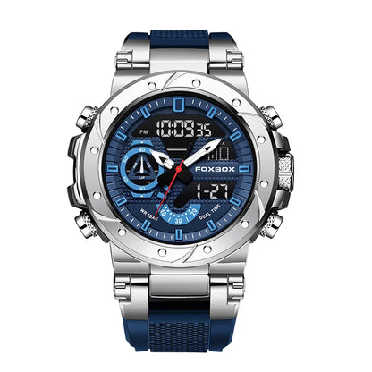 Reloj LIGE para hombre, correa de moda, deportivo, militar, calendario semanal, relojes de cuarzo, LED, pantalla dual, cronógrafo, relojes digitales para hombre