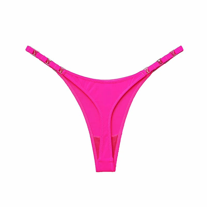 Tanga sexy sin costuras para mujer, ropa interior, bragas, bragas con estampado de cebra y flores, tiro bajo, de lujo, con hebilla de metal, bikini para chicas, bragas femeninas