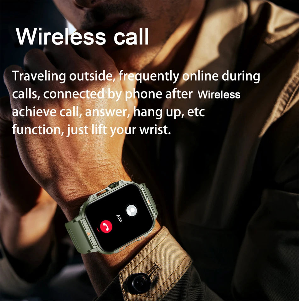 FOXBOX 2025 - Reloj inteligente para hombre y mujer, de 1,95 pulgadas, con Bluetooth, llamadas, IP68, resistente al agua, deportivo y de fitness