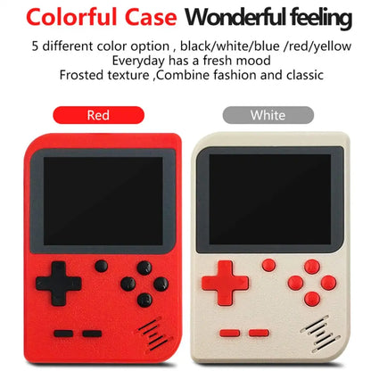 Consola de videojuegos portátil retro GAMINJA GC26, miniconsola de juegos portátil de 3,0 pulgadas con pantalla LCD a color para niños y 400 juegos integrados.