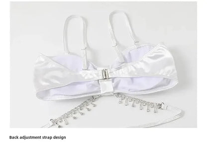 Sexy Bikini Three-Piece Set Swimsuit Women's Ins Slimming Cover-Up Thermal Spring Bathing Female Model Skirt Style Swimsuit