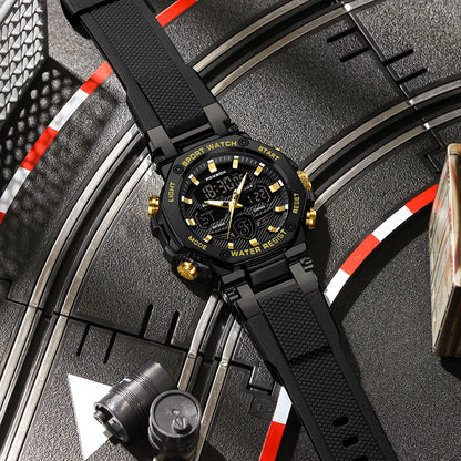 Relojes militares de lujo para hombre LIGE 2024, marca superior, resistentes al agua 5 bar, deportivos, de cuarzo con LED, para hombre, Relogio Masculino.