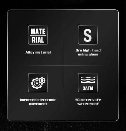 Nuevo reloj cronógrafo deportivo informal para hombre, con correa de silicona, de cuarzo, con esfera grande y punteros luminosos, resistente al agua